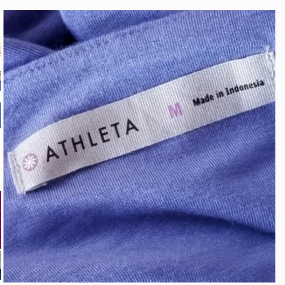 Athleta  Charisma Dress Periwinkle Blue Keyhole Cowl Back Ruched Mini Dress MED - Picture 6 of 8